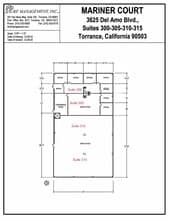 3625 Del Amo Blvd, Torrance, CA à louer Plan d’étage– Image 1 sur 2