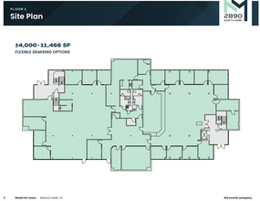 2890 N Main St, Walnut Creek, CA à louer Plan d’étage– Image 1 sur 1