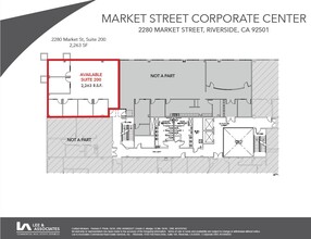 2280 Market St, Riverside, CA à louer Plan d’étage– Image 1 sur 1