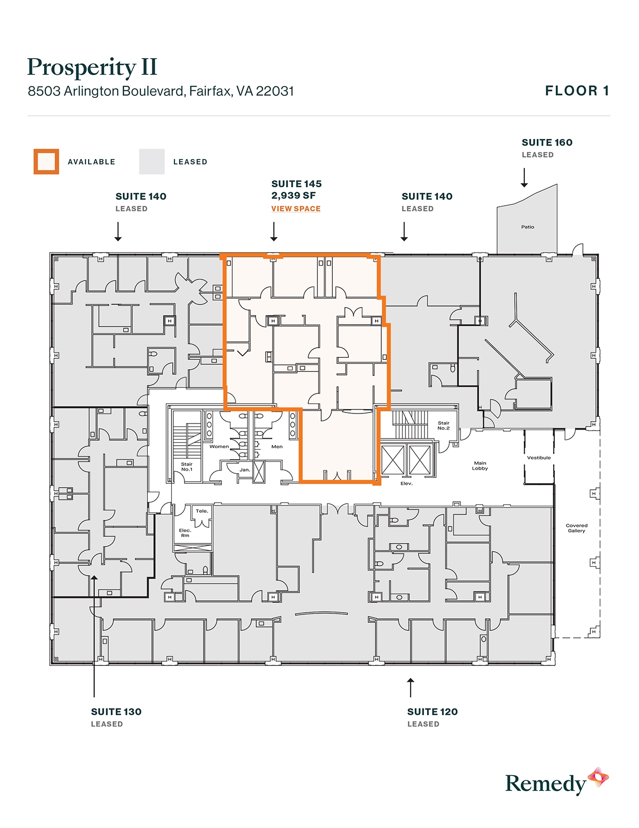 8501 Arlington Blvd, Merrifield, VA à louer Plan d’étage– Image 1 sur 1