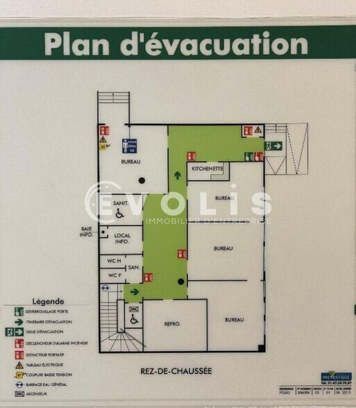 Bureau dans Paris à louer - Plan d’étage – Image 3 sur 5
