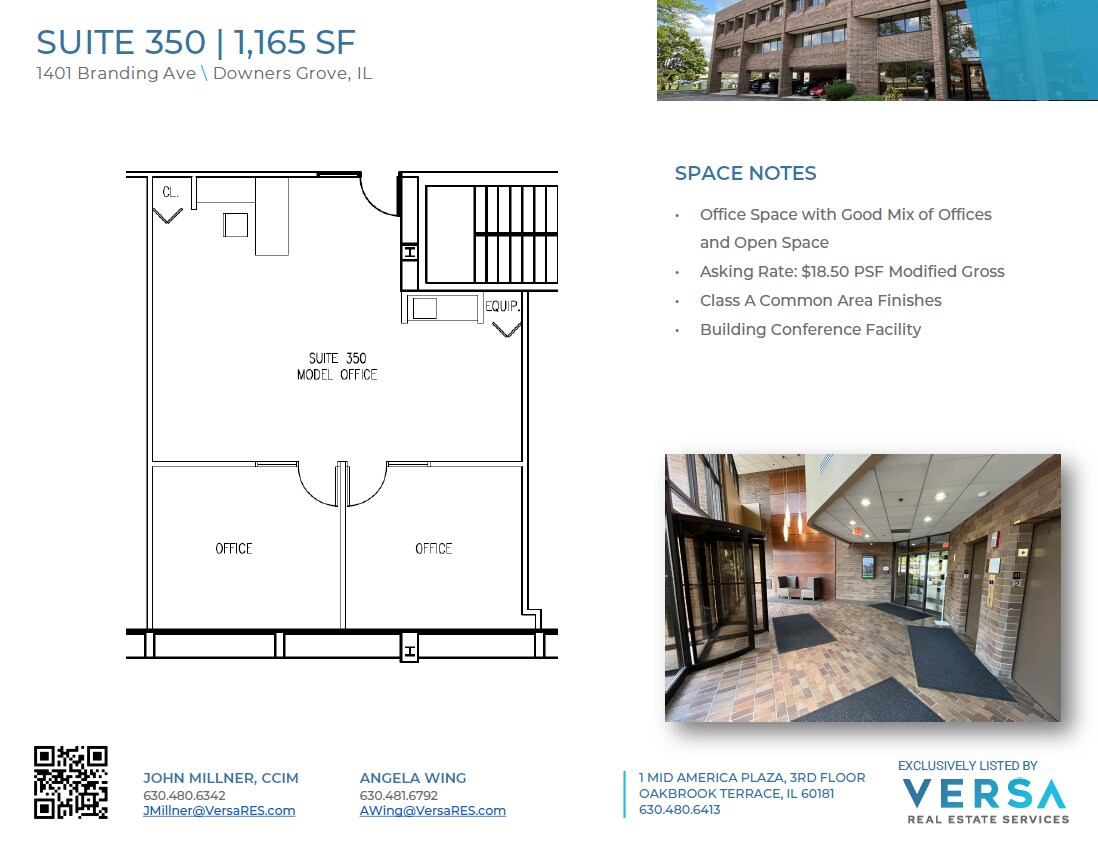 1401 Branding Ave, Downers Grove, IL à louer Plan d’étage– Image 1 sur 1