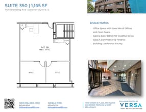 1401 Branding Ave, Downers Grove, IL à louer Plan d’étage– Image 1 sur 1