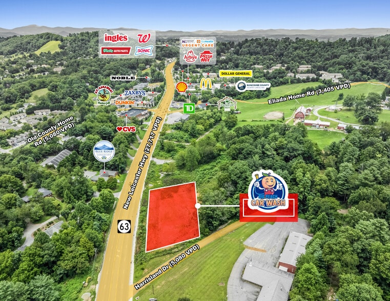 289 New Leicester Highway, Asheville, NC à vendre - Aérien – Image 2 sur 7
