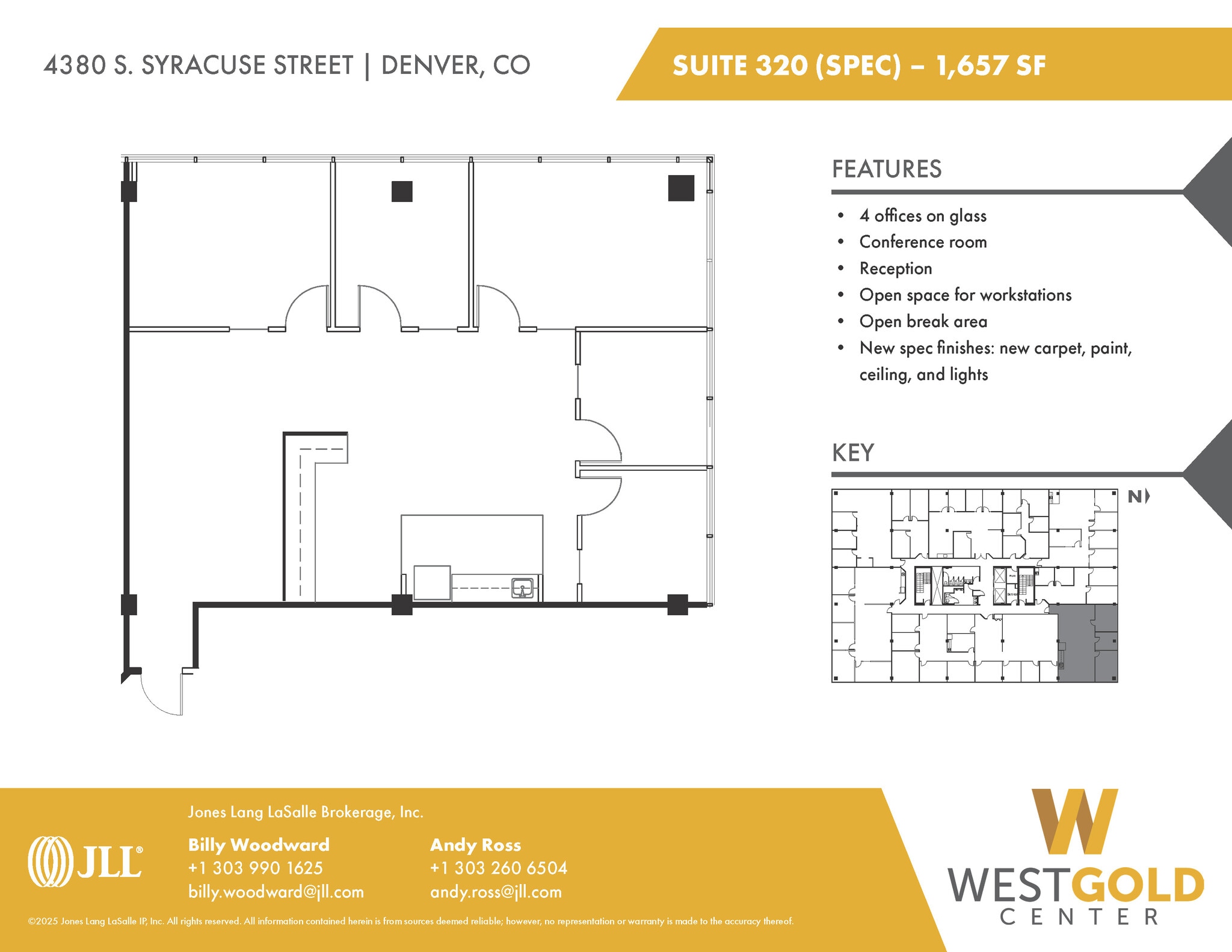 4380 S Syracuse St, Denver, CO à louer Plan d’étage– Image 1 sur 1