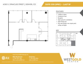 4380 S Syracuse St, Denver, CO à louer Plan d’étage– Image 1 sur 1