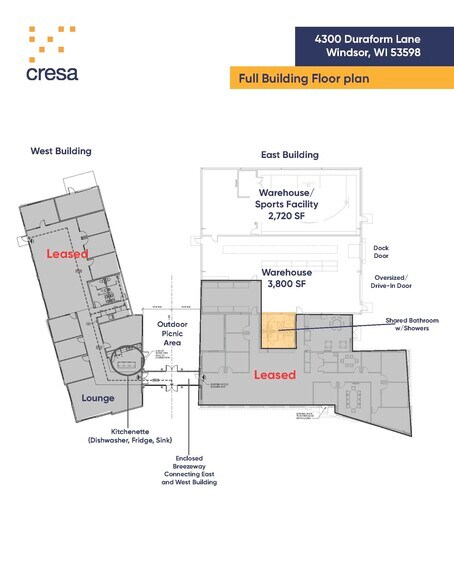 4300 Duraform Ln, Windsor, WI à louer - Plan d’étage – Image 3 sur 5