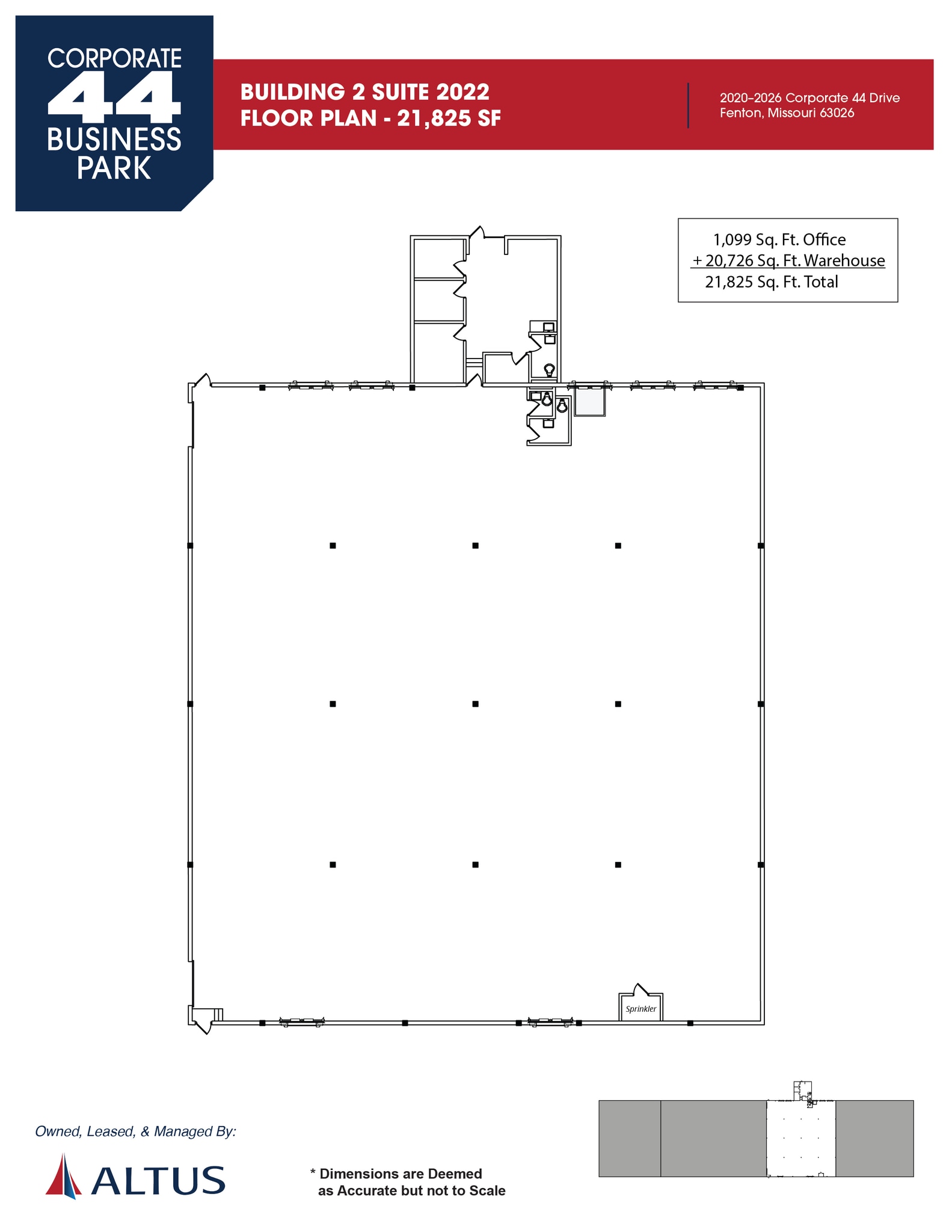 2012 Corporate 44 Dr, Fenton, MO à louer Plan d’étage– Image 1 sur 15