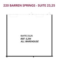 220 Barren Springs Dr, Houston, TX à louer Plan d’étage– Image 1 sur 1