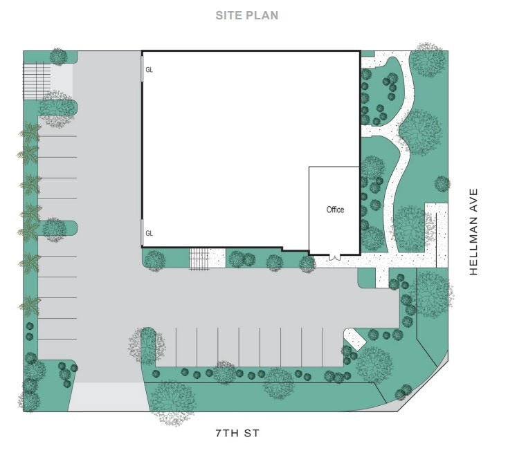 9076 Hellman Ave, Rancho Cucamonga, CA à louer Plan de site– Image 1 sur 1
