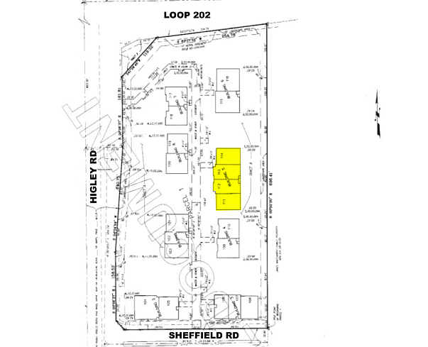 1355 S Higley Rd, Gilbert, AZ à louer - Plan cadastral – Image 2 sur 5