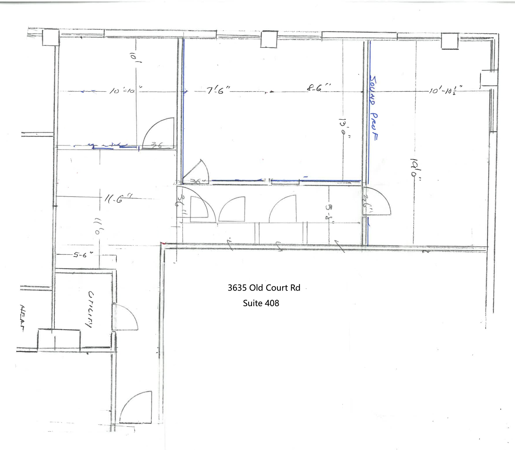 3635 Old Court Rd, Pikesville, MD à louer Plan d’étage– Image 1 sur 1