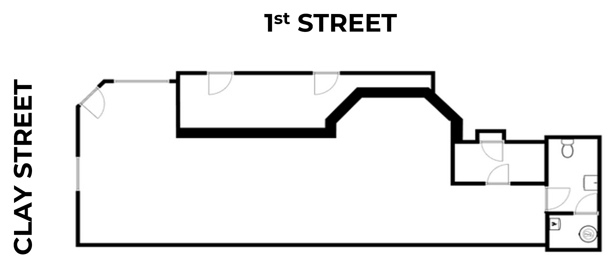 21 E Clay St, Richmond, VA à louer Plan d’étage– Image 1 sur 1