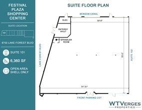 8700 Lake Forest Blvd, New Orleans, LA à louer Plan d’étage– Image 1 sur 5