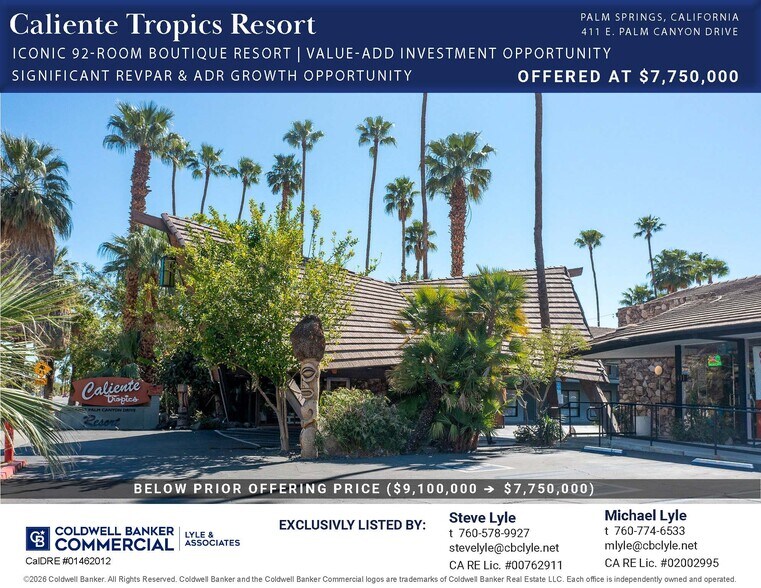 411 E Palm Canyon Dr, Palm Springs, CA à vendre - Photo principale – Image 1 sur 35