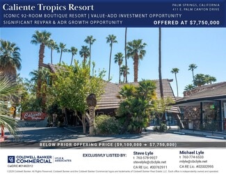Plus de détails pour 411 E Palm Canyon Dr, Palm Springs, CA - Hôtellerie à vendre