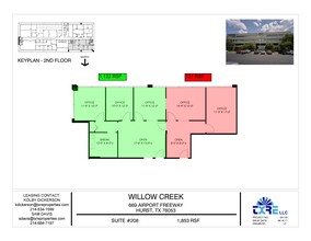 669 Airport Fwy, Hurst, TX à louer Plan d’étage– Image 1 sur 2