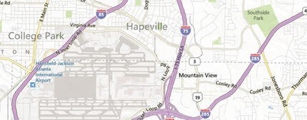 3655 Southside Industrial Pky, Atlanta, GA - VUE AÉRIENNE  vue de carte