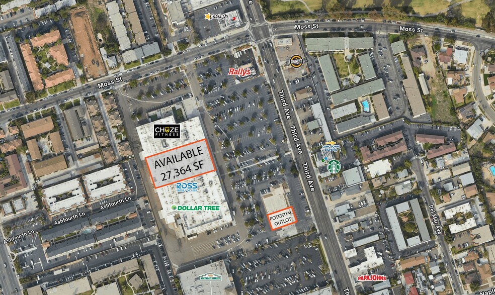 1030 3rd Ave, Chula Vista, CA à louer - Aérien – Image 2 sur 7