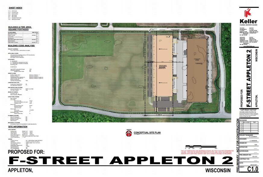 3725 E Milis Dr, Appleton, WI à louer - Plan de site – Image 2 sur 2