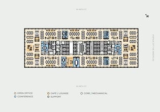 1221 Avenue of the Americas, New York, NY à louer Plan d’étage– Image 2 sur 6