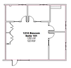 1190 S Bascom Ave, San Jose, CA à louer Plan d’étage– Image 1 sur 1