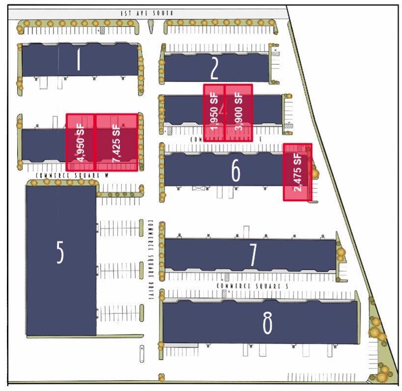 2411-2425 1st Ave S, Irondale, AL à louer Plan de site– Image 1 sur 1