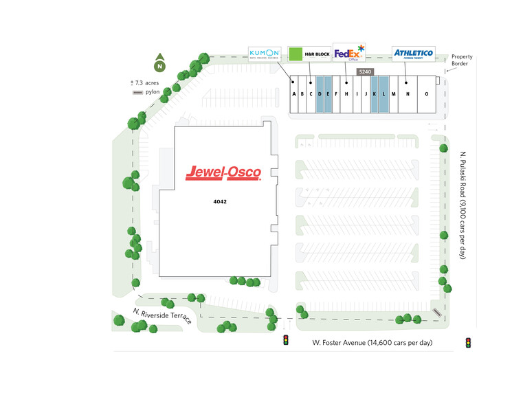 5240 N Pulaski Rd, Chicago, IL à louer - Plan de site – Image 3 sur 9