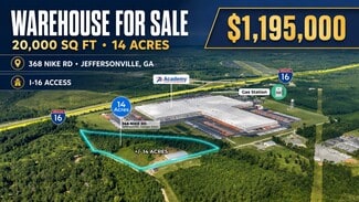 Plus de détails pour 368 Nike Rd, Jeffersonville, GA - Industriel/Logistique à vendre