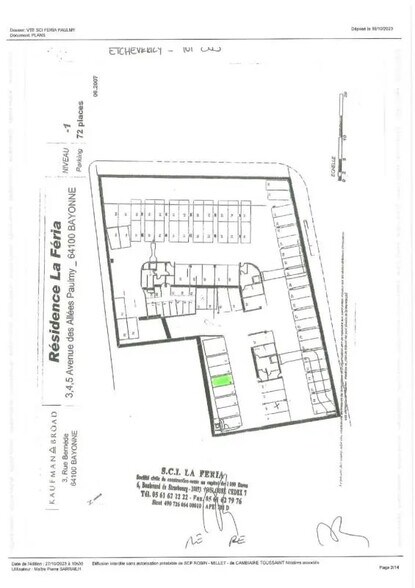 Local commercial dans Bayonne à louer - Plan d’étage – Image 2 sur 3