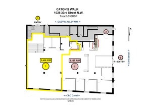 1028 33rd St NW, Washington, DC à louer Plan d’étage– Image 2 sur 15