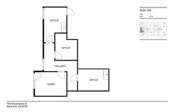 1504 Brookhollow Dr, Santa Ana, CA à louer Plan d’étage– Image 1 sur 4