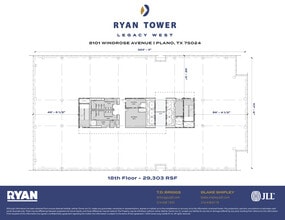8101 Windrose Ave, Plano, TX à louer Plan d’étage– Image 1 sur 1