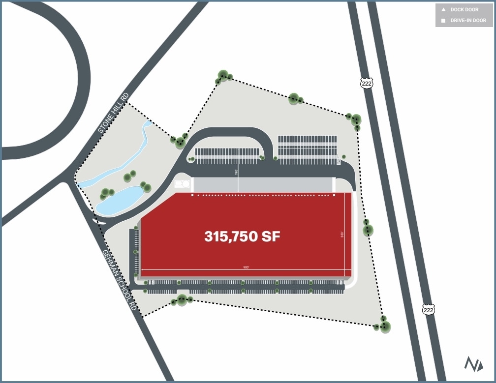 756 Gehman School Rd, Denver, PA à louer Plan de site– Image 1 sur 1