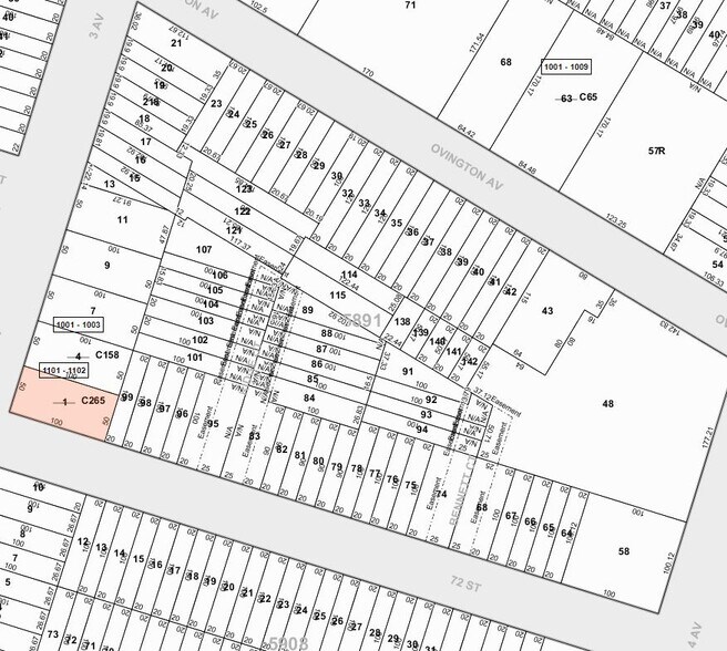 7123 3rd Ave, Brooklyn, NY à vendre - Plan cadastral – Image 3 sur 3