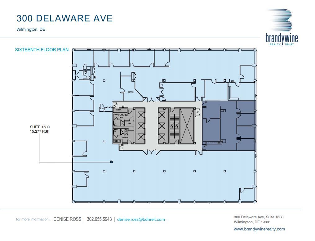 300 Delaware Ave, Wilmington, DE à louer Plan d’étage– Image 1 sur 1