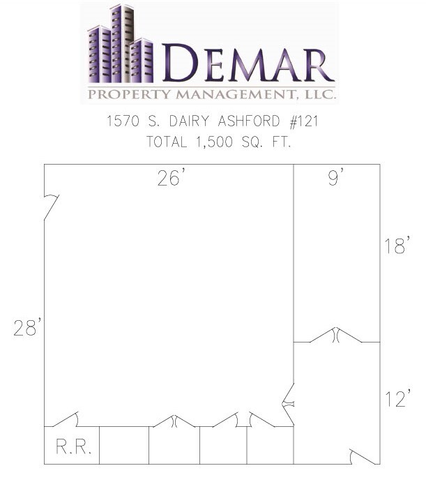 1570 Dairy Ashford Rd, Houston, TX à louer Plan d’étage– Image 1 sur 5