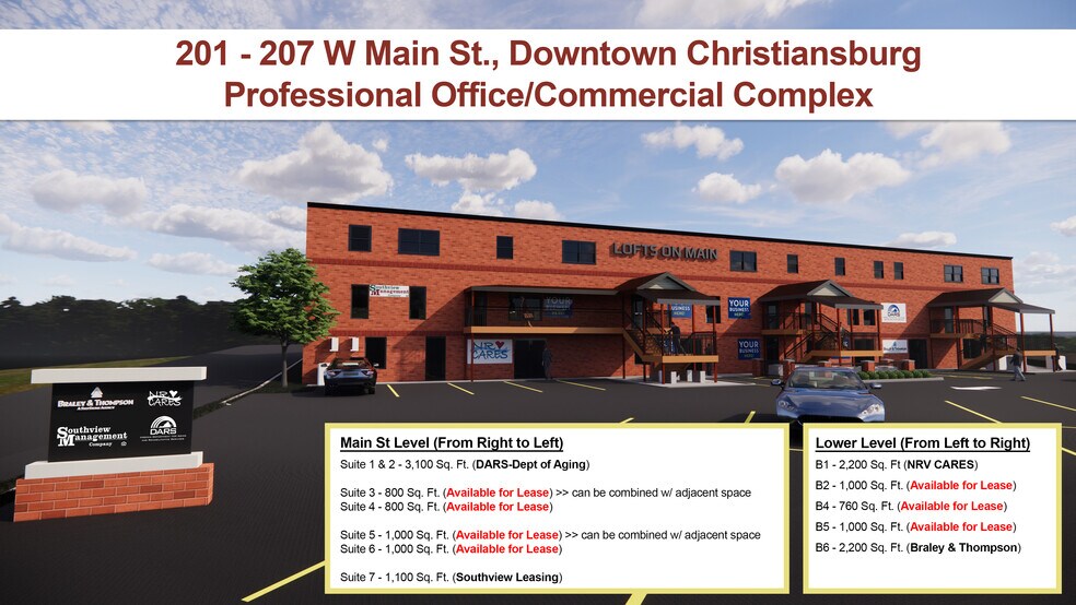 201 W Main St, Christiansburg, VA à louer - Photo de l’immeuble – Image 2 sur 3