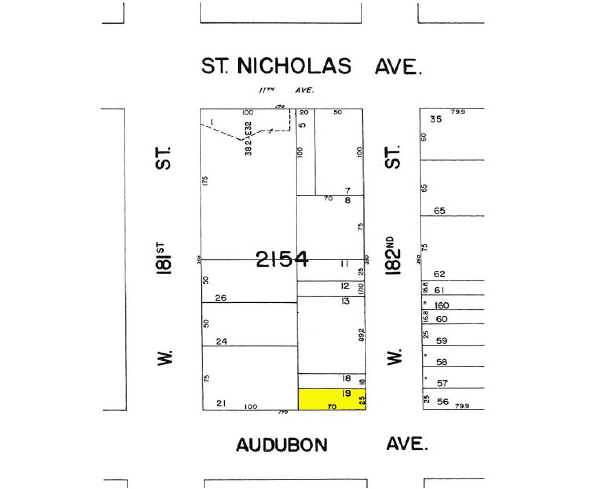 330-334 Audubon Ave, New York, NY à louer - Plan cadastral – Image 2 sur 7