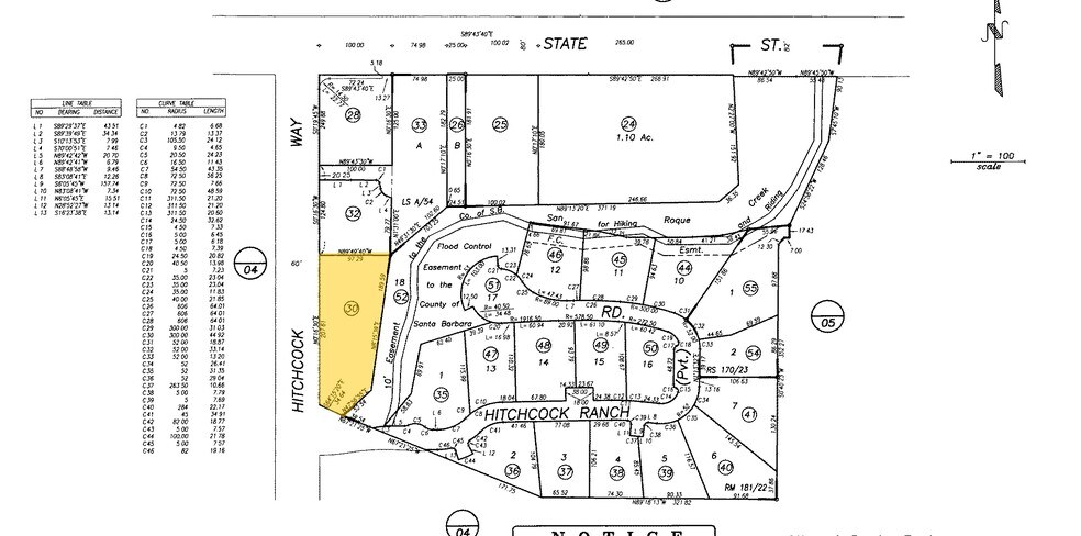 23 Hitchcock Way, Santa Barbara, CA à louer - Plan cadastral – Image 3 sur 7
