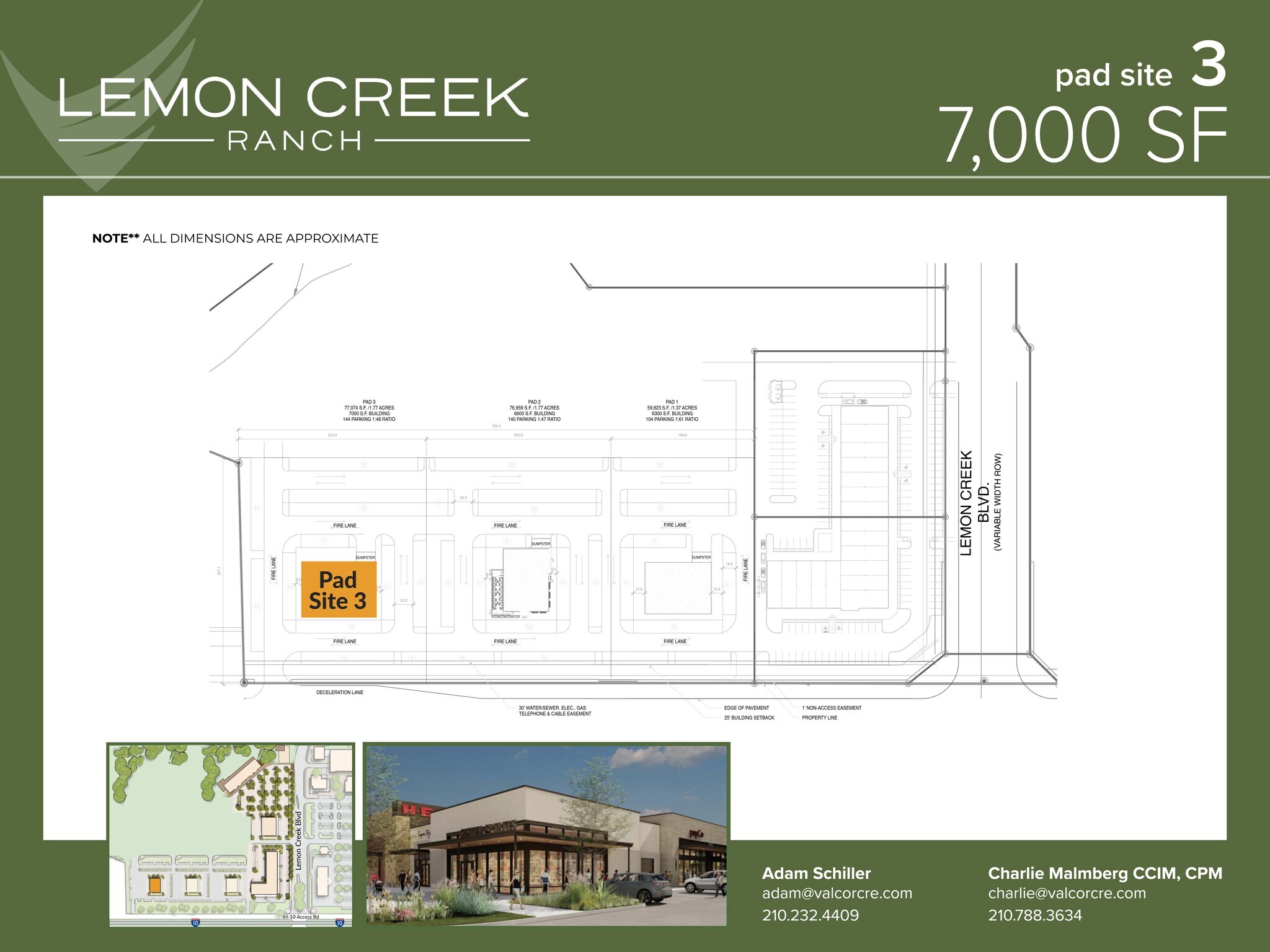 I-10 W & Balcones Creek Dr, Boerne, TX à louer Plan de site– Image 1 sur 1