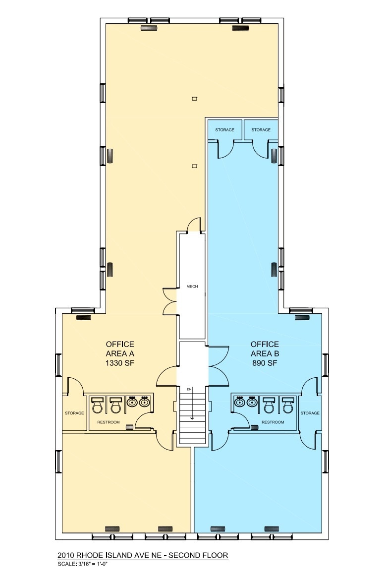 2010-2012 Rhode Island Ave NE, Washington, DC à louer Plan d’étage– Image 1 sur 1