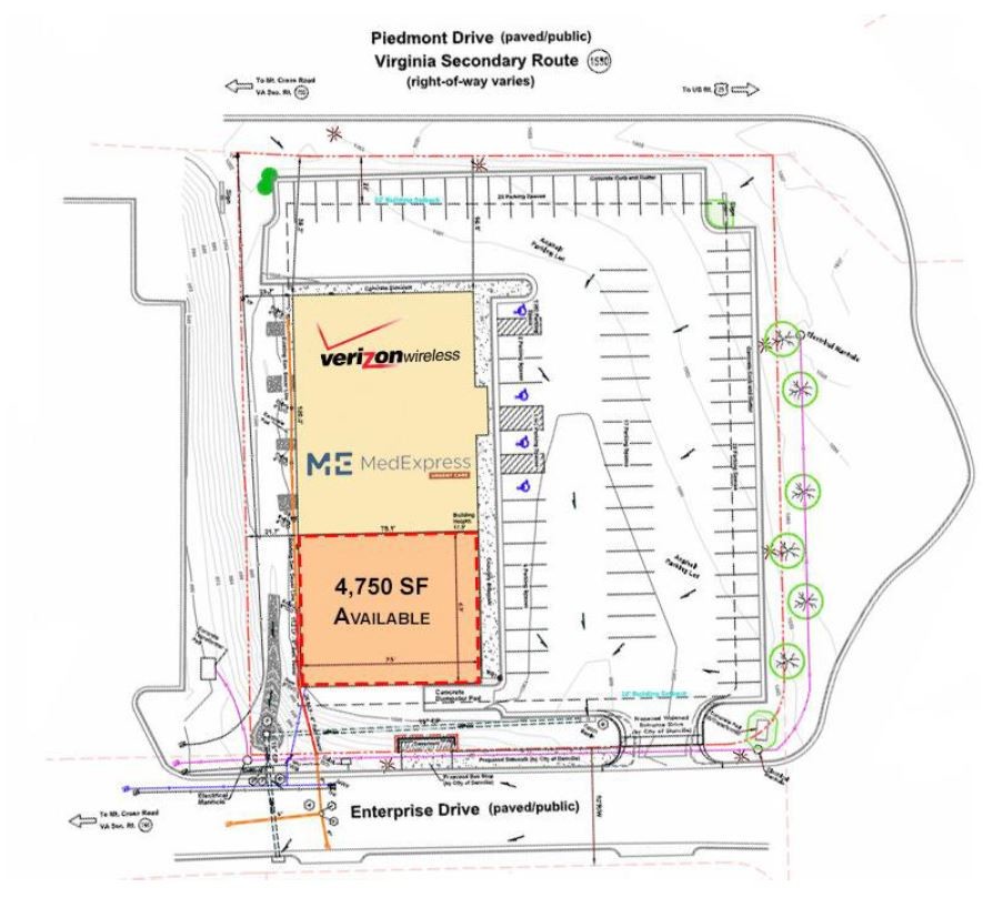 133 Enterprise Dr, Danville, VA à louer Plan de site– Image 1 sur 1