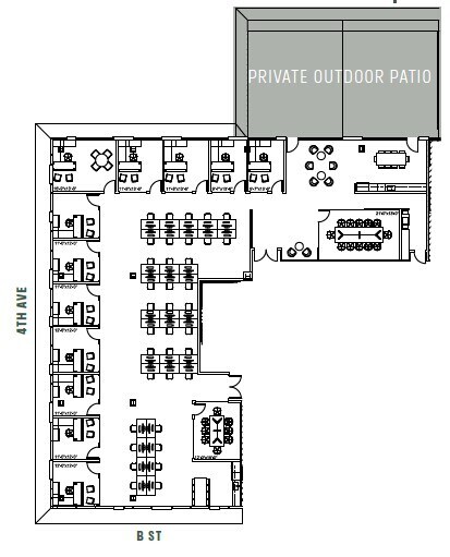 450 B St, San Diego, CA à louer Plan d’étage– Image 1 sur 2