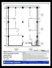 100 Cummings Ctr, Beverly, MA à louer Plan d’étage– Image 1 sur 1