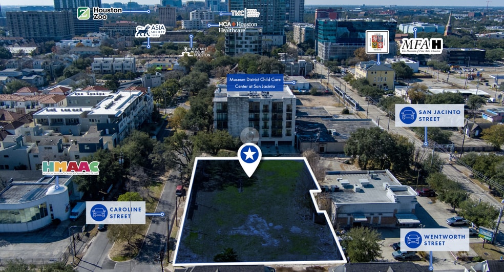 4802 Caroline St, Houston, TX à vendre - Aérien – Image 3 sur 3