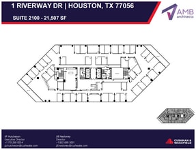 1 Riverway, Houston, TX à louer Plan d’étage– Image 1 sur 1