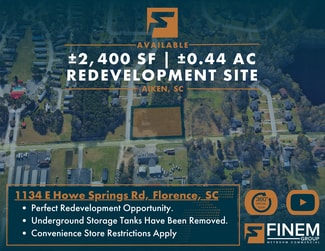 Plus de détails pour 1134 E Howe Springs Rd, Florence, SC - Local commercial à vendre