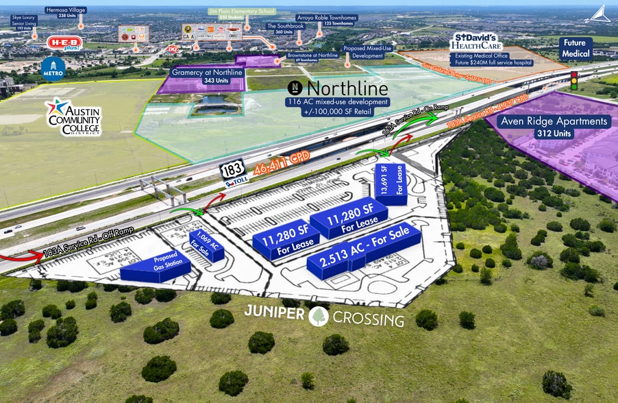 CR 269, Leander, TX à vendre - Photo principale – Image 1 sur 9