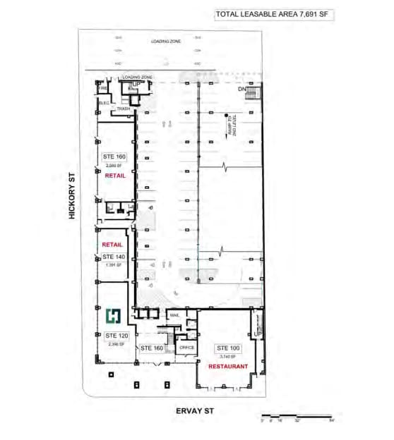 1900 S Ervay St, Dallas, TX à louer Plan d’étage– Image 1 sur 1